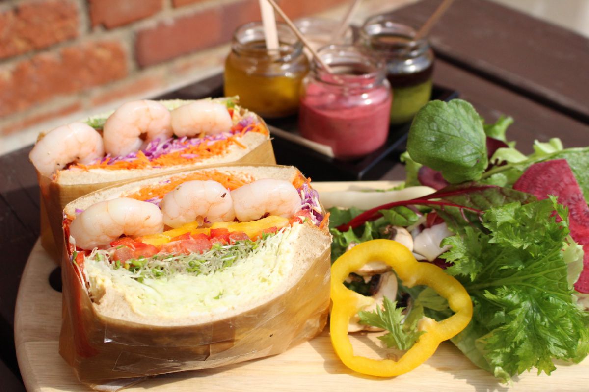 スプラウトシュリンプエッグサンドイッチ1400円