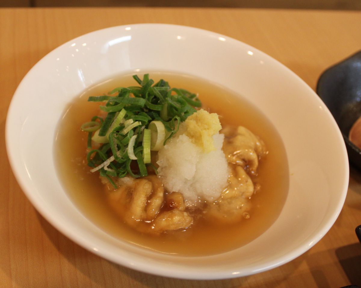 真鱈白子の揚げ出し 750円