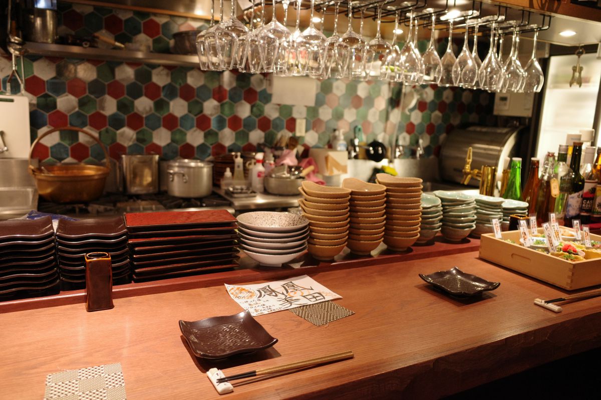 ライブ感たっぷりのカウンター席