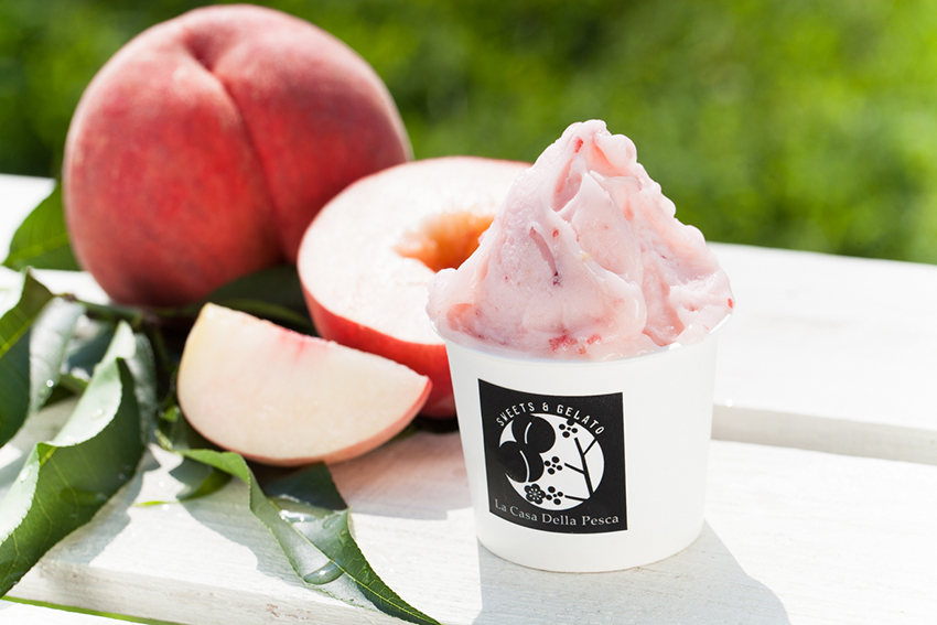 「桃のジェラート」501円～