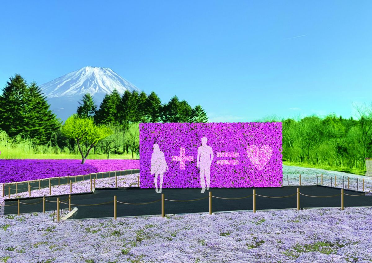 彼や友達と楽しめる壁面フォトスポット