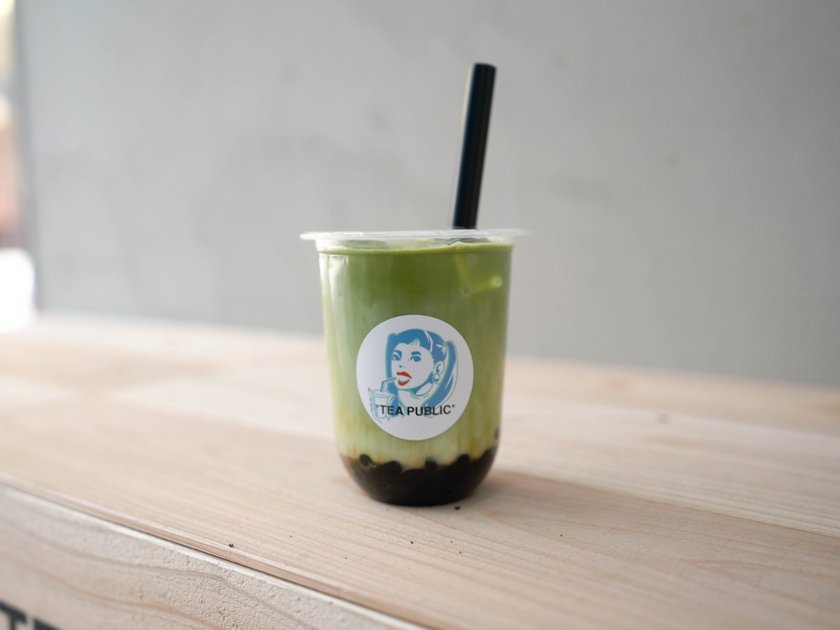 黒糖抹茶タピオカラテ　550円（税別）