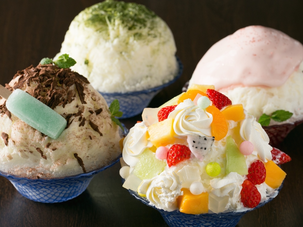 フォトジェニックなご褒美かき氷は「抹茶」「白桃」「チョコミント」「シロクマ」