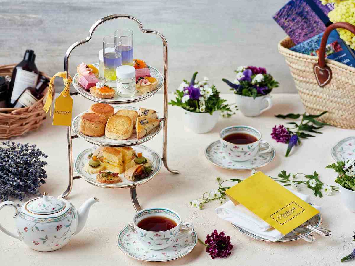 ホテル椿山荘東京×ロクシタン「リラクシングアフタヌーンティー」のひと時を