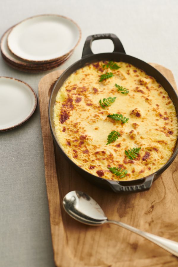 生麩と里芋の西京みそグラタン