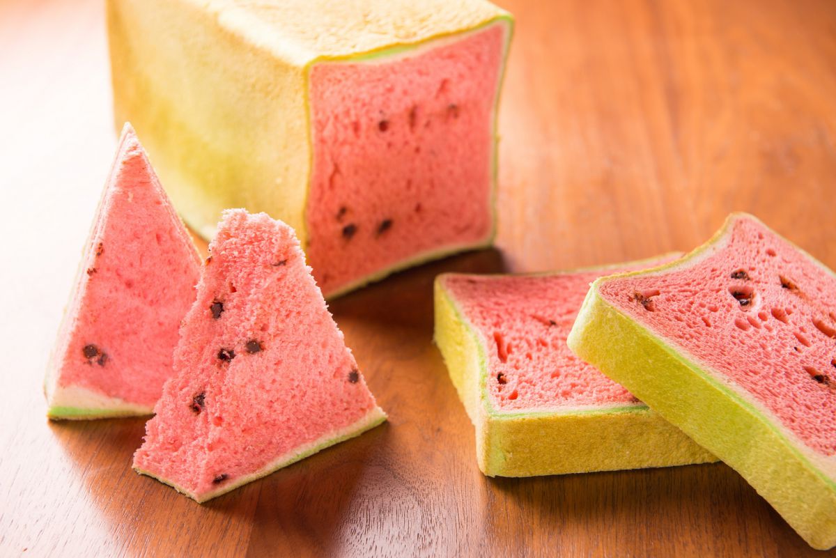 キクチヤベーカリーの「スイカパン」