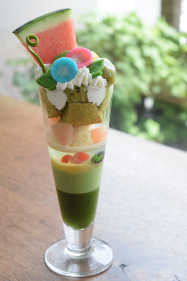 オリジナル抹茶パフェ「夏涼み」1200円