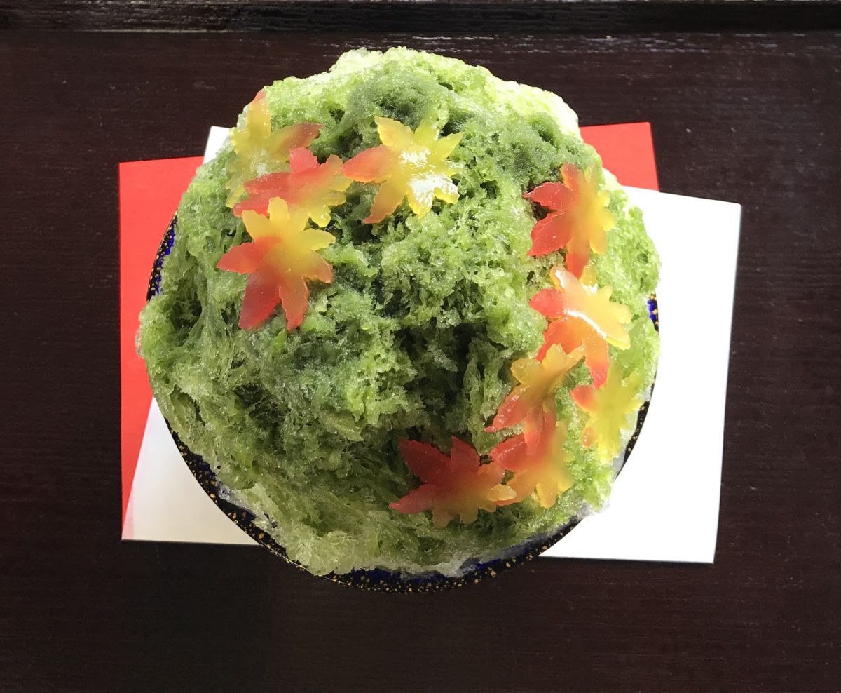 秋のあんみつ氷〜もみじ狩り〜　1400円
