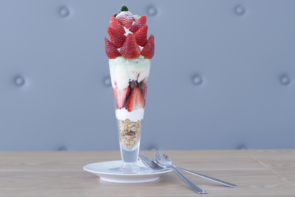 いちごのパフェ 1500円（価格は変動あり）