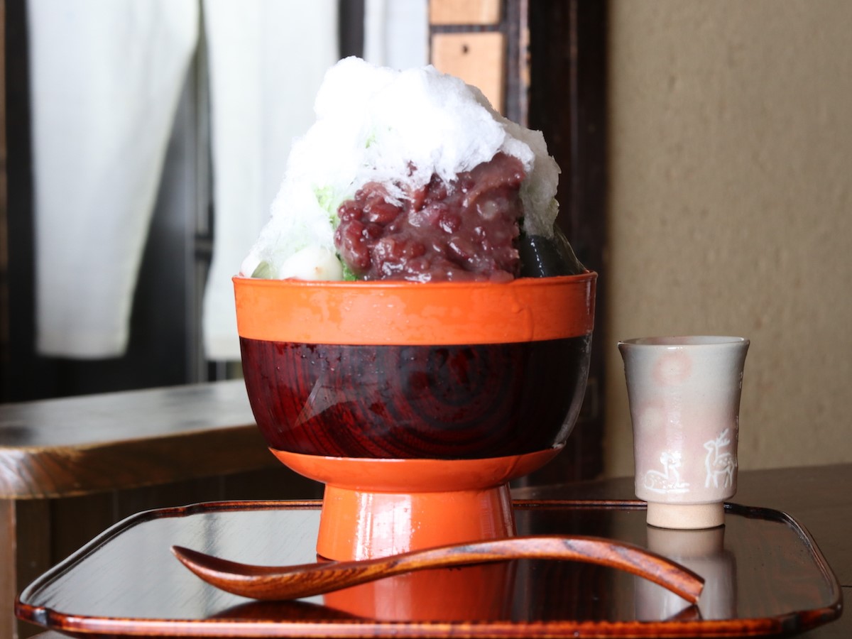 かき氷の聖地・奈良でみつけた極上かき氷。氷と甘味のバランスが絶妙です！