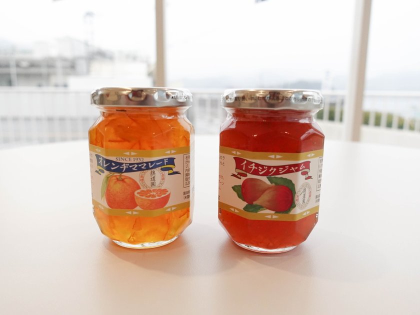 オレンヂママレード（左）、イチジクジャム（右）　各500円（税込）