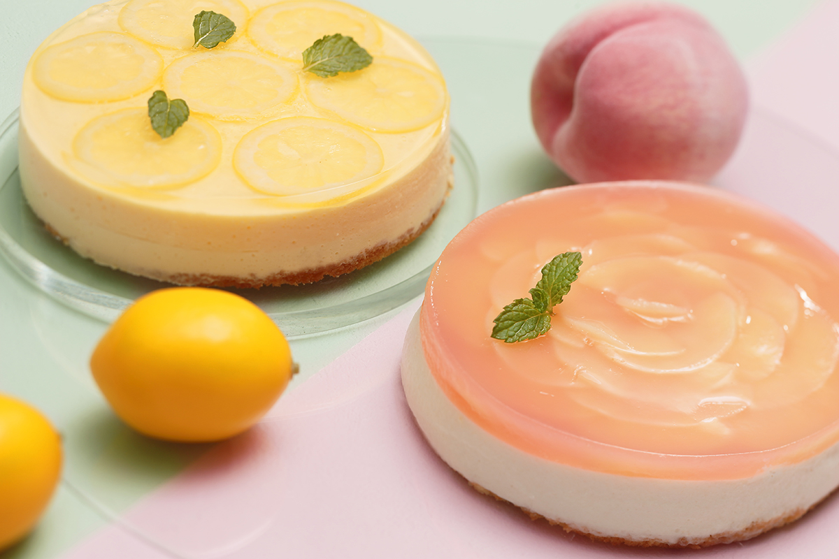 もものムースVSレモンのムース