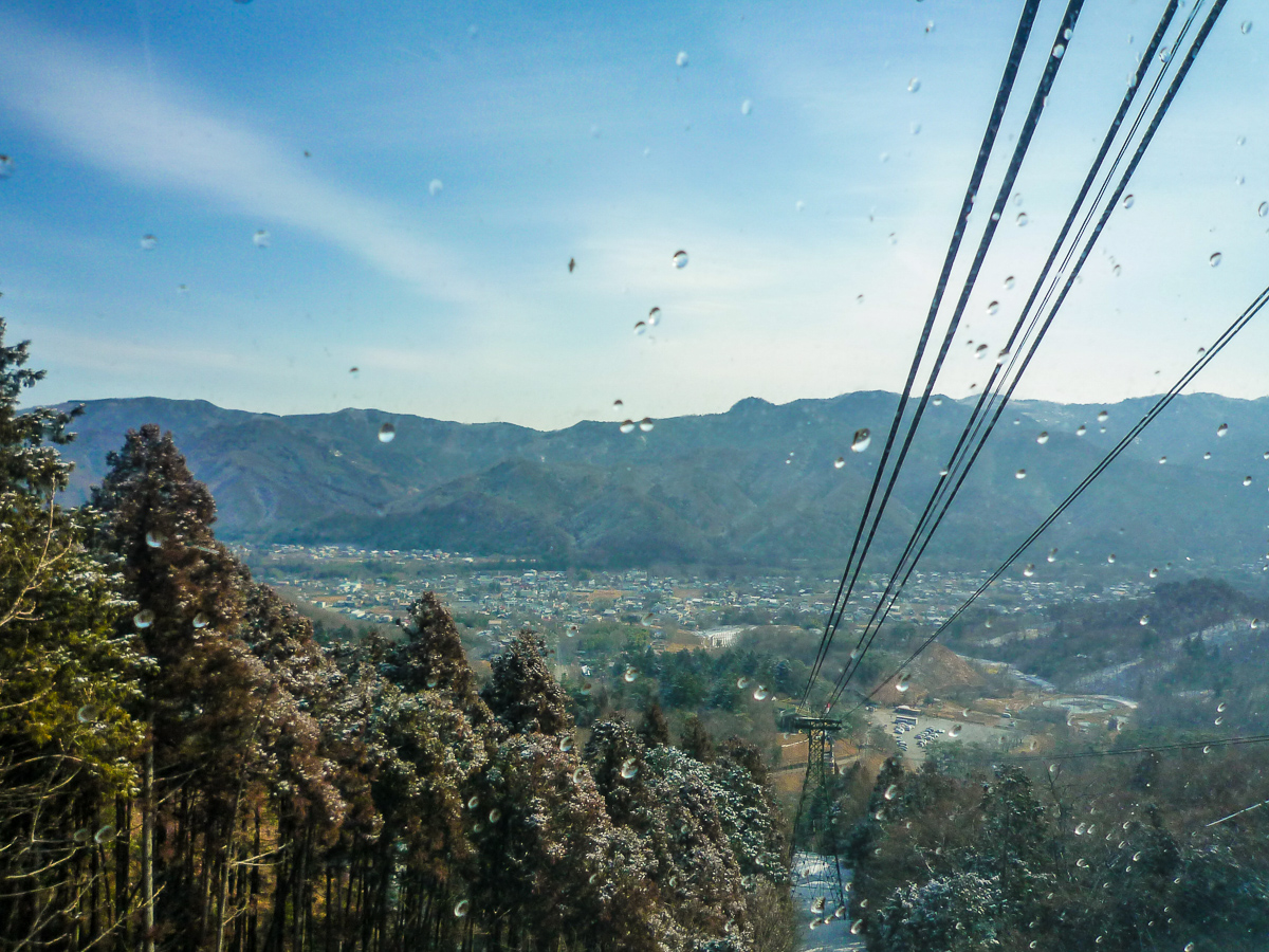 ロープウェイからの景観