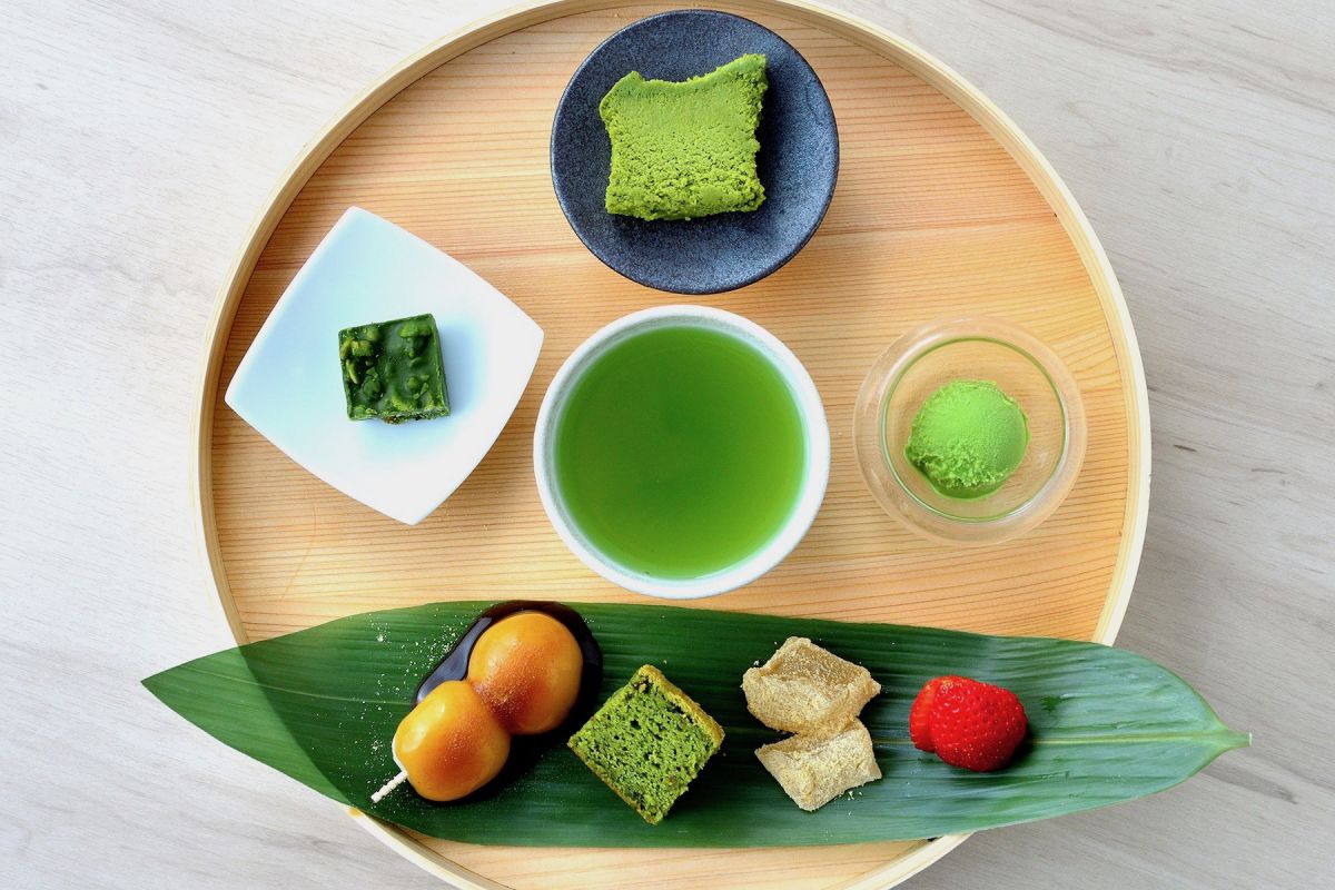 「和のアフターヌーンティー」（税抜1,080円）／OMATCHA SALON