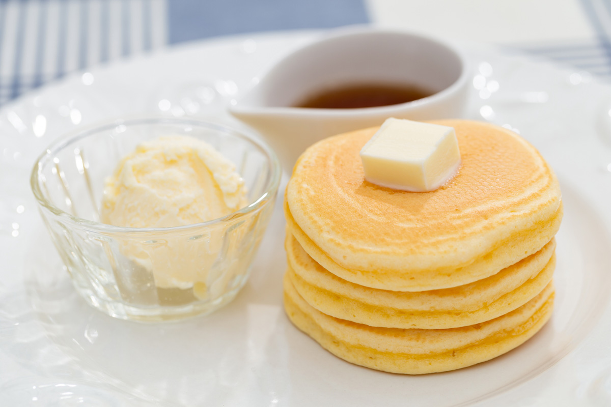 「メープル＆バター」1500円※ドリンク代込、学生の場合は1000円