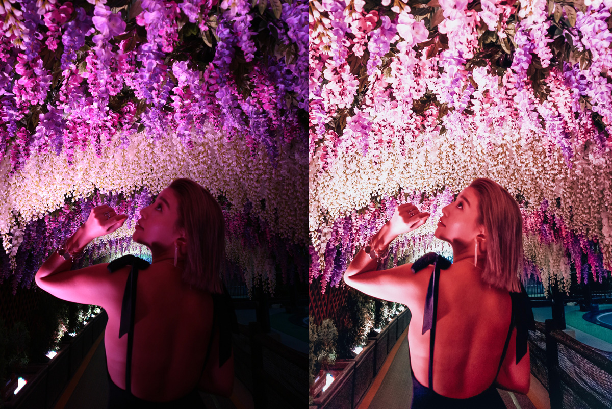 (左)加工前→(右)加工後