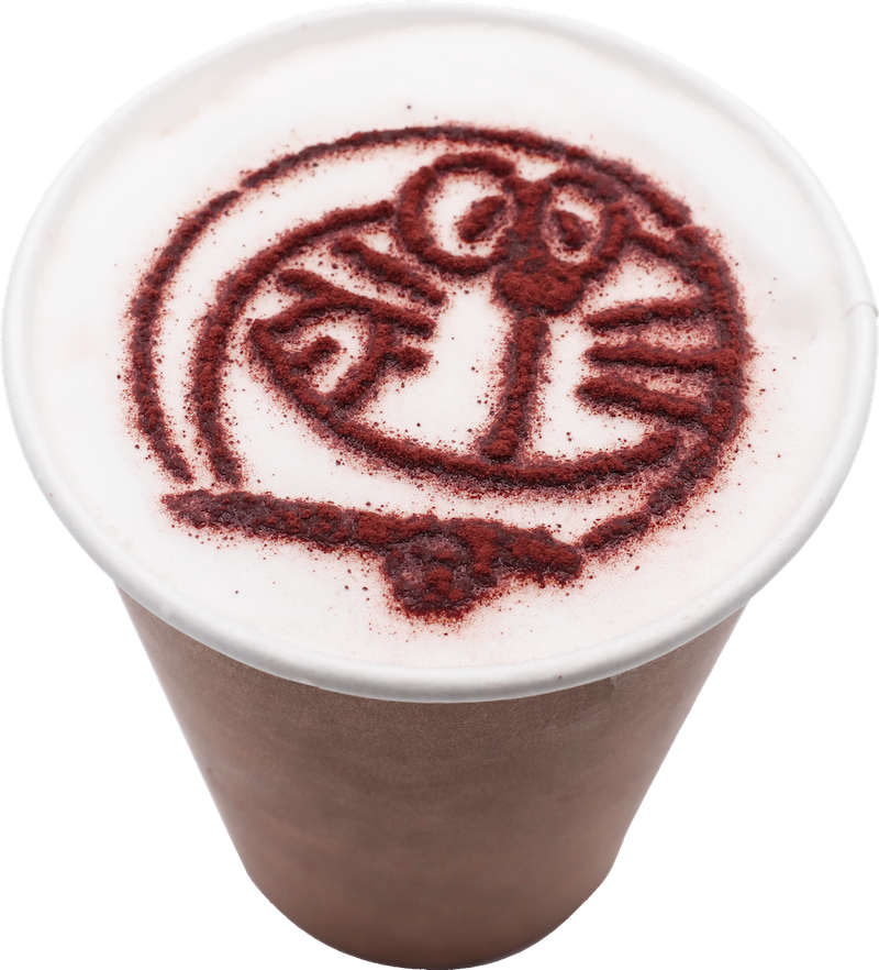 ドラえもんラテ（ホット）500円（税込）©Fujiko-Pro 