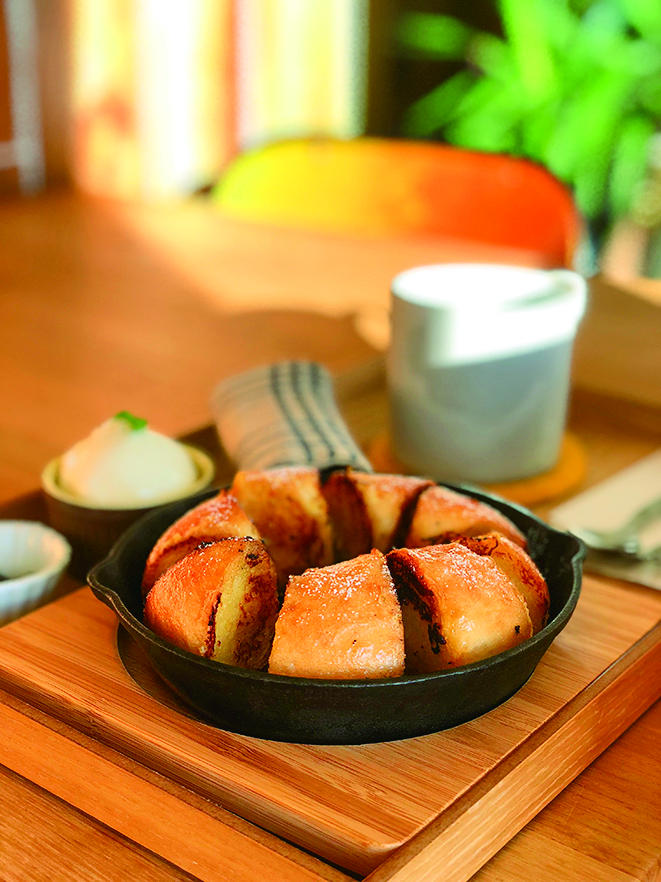 ベーグルのフレンチトーストセット 690円