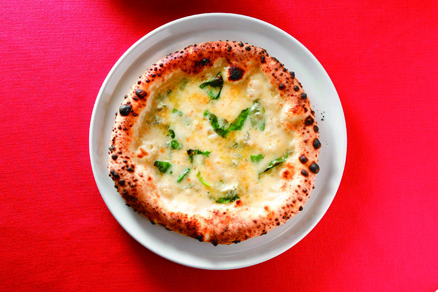 江丹別の青いチーズのピッツァ 1400円