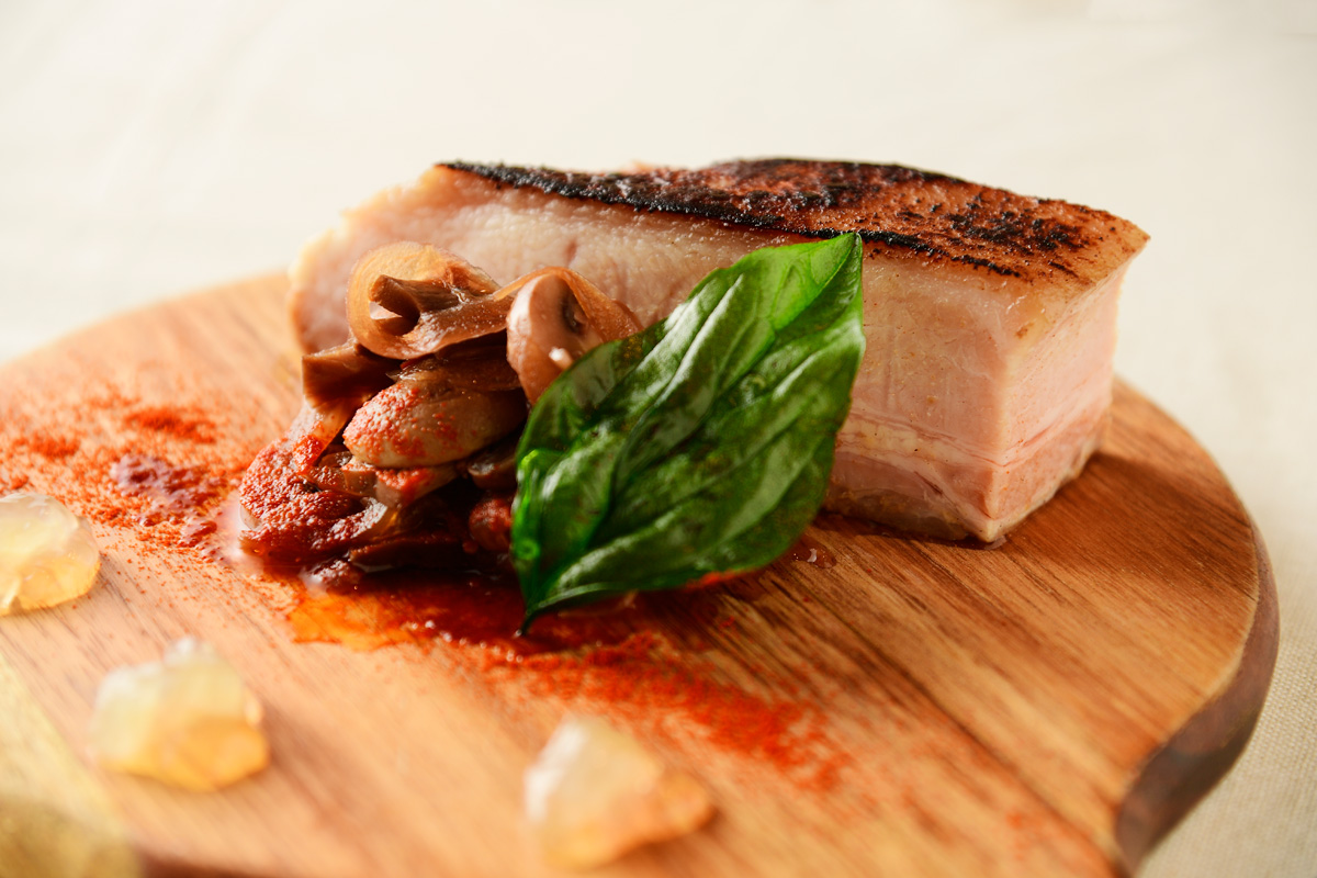 NZ流!ポークベリーとマッシュルームピクルス