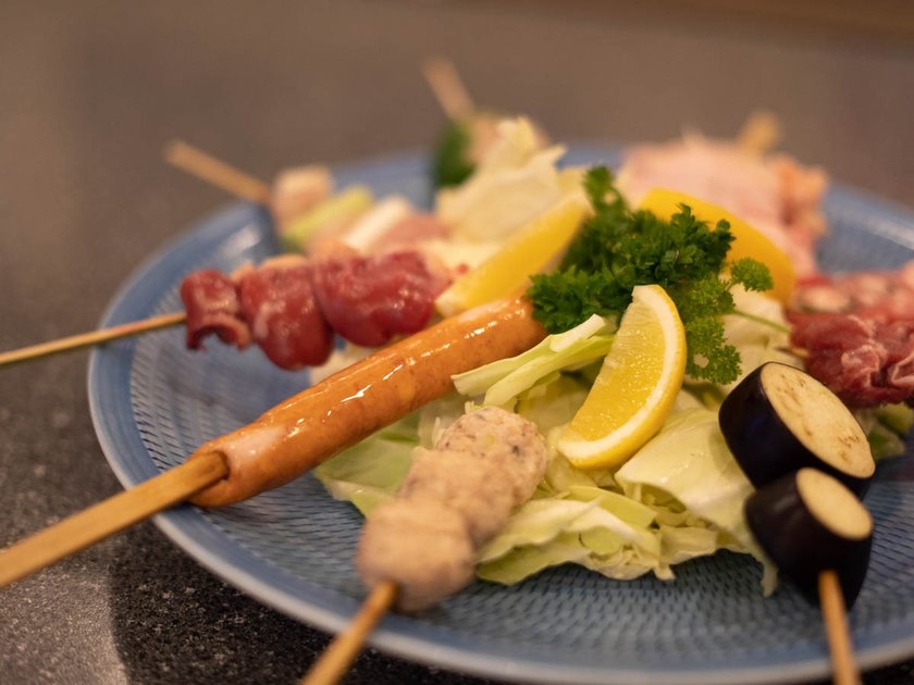 男気コース　焼き鳥9本セット　1500円（税別）
