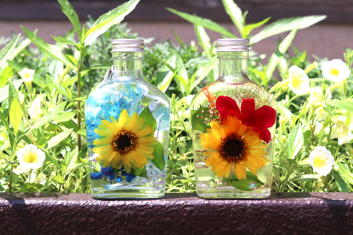 ひまわり風ハーバリウム作り体験 2000円