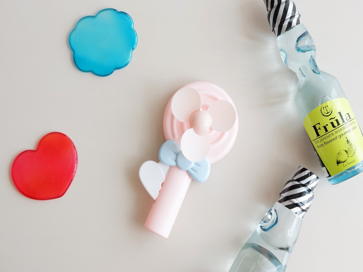 セリア「ハンディファン リボン」/108円（税込）