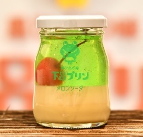 下呂プリン(メロンソーダ)400円