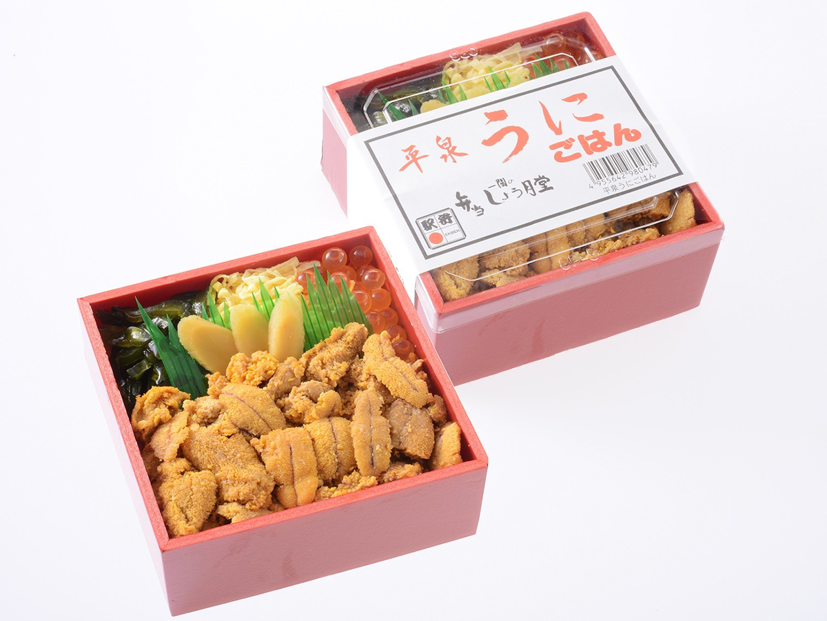 「平泉うにごはん」1300円(税込)/株式会社日本レストランエンタプライズ・駅弁屋 祭
