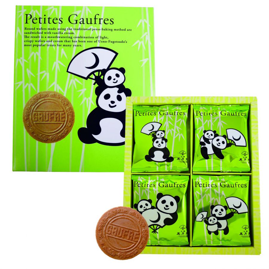 パンダプティゴーフル　2枚入×10袋　918円（賞味期限約180日）