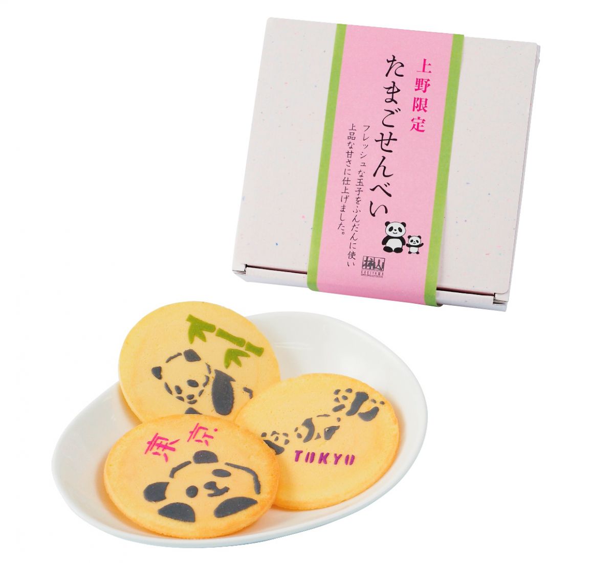 たまご煎餅（パンダ）6枚入　810円（賞味期限約60日）