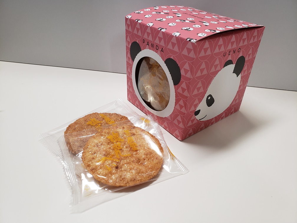 塩せんべい パンダ箱　12枚入　680円（賞味期限約60日）