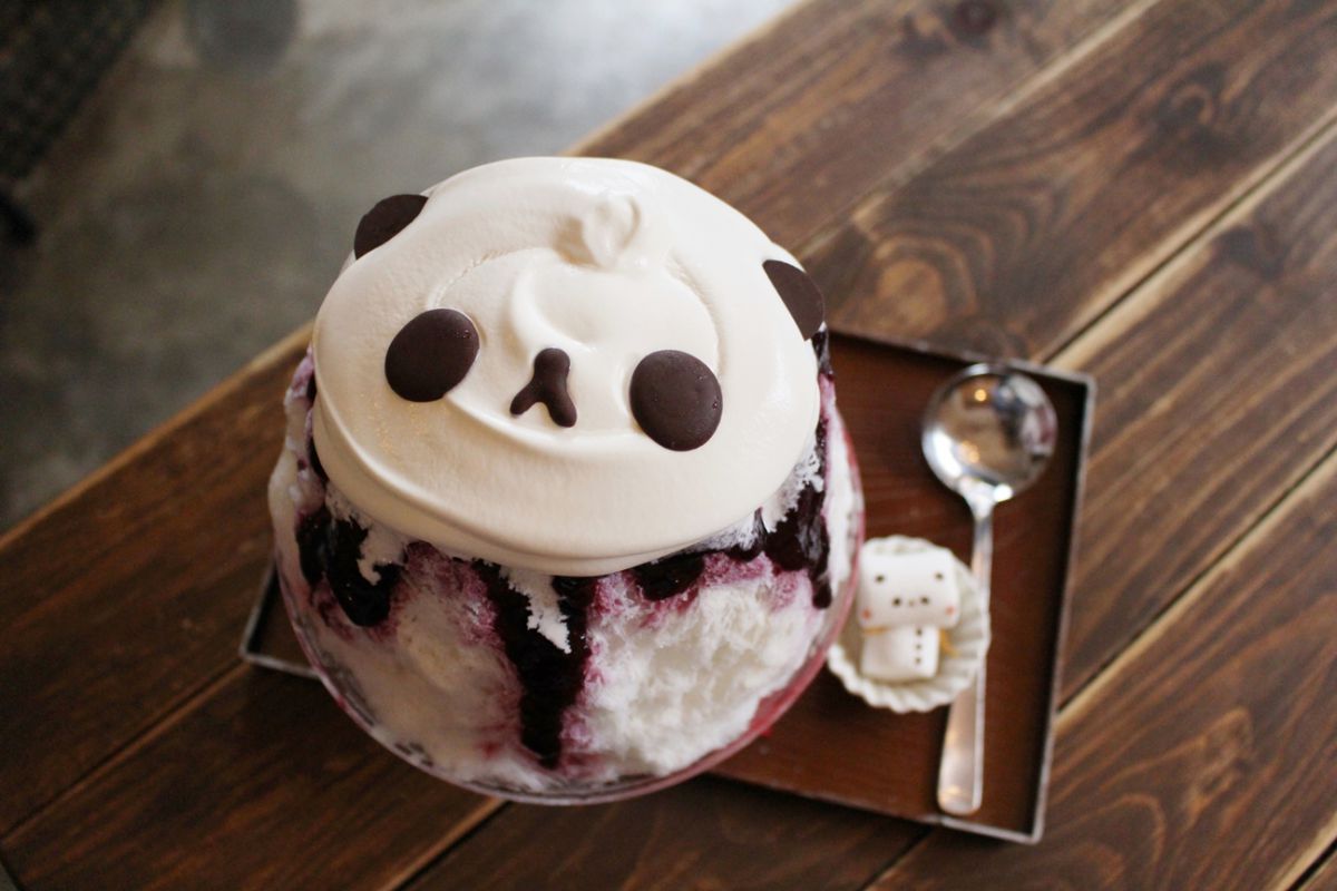 超レア!?“まるでケーキ”なカマンベールチーズ味の絶品パンダのかき氷