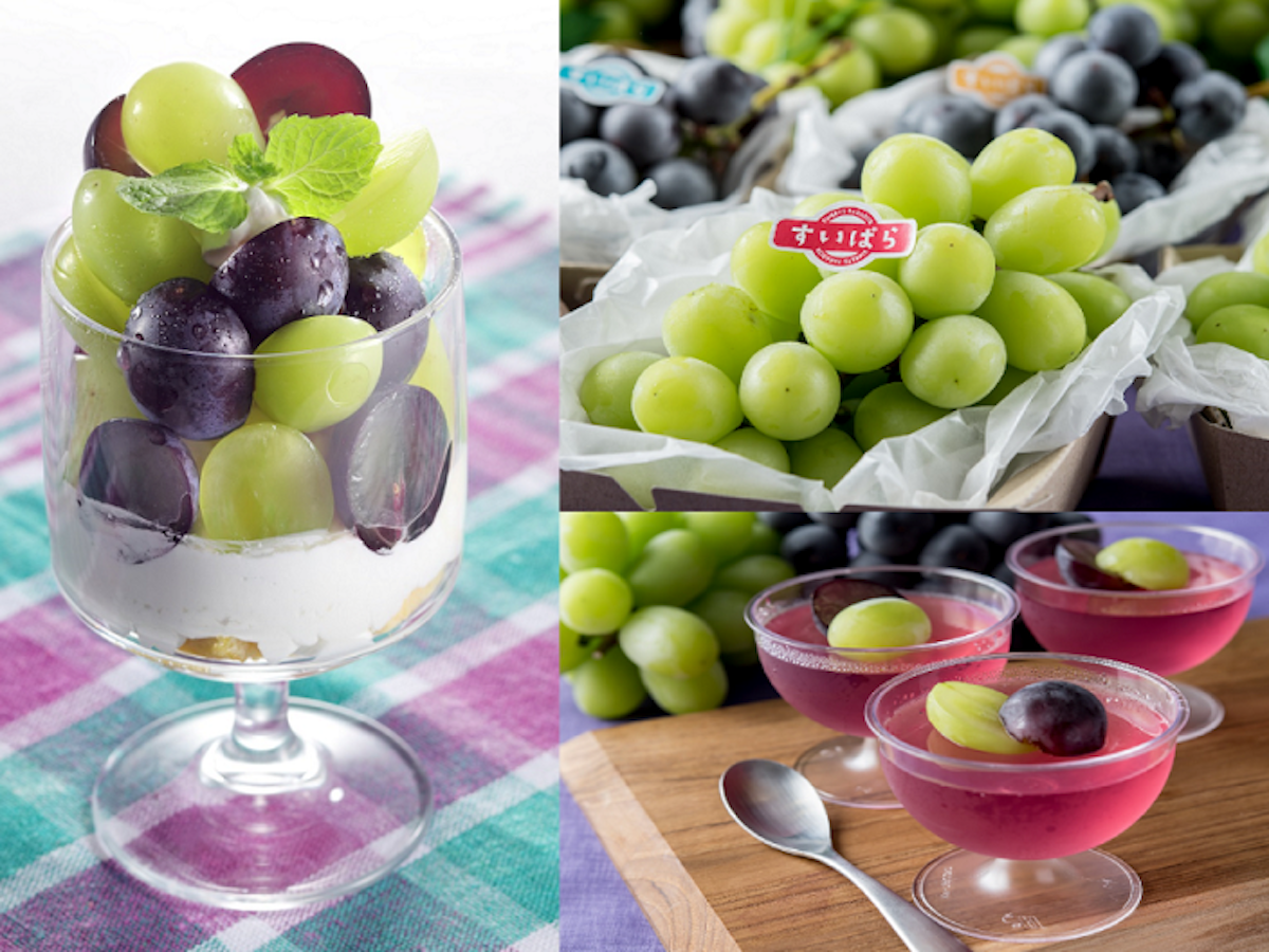 スイパラでシャインマスカットと巨峰食べ放題1980円！特別メニューはブドウたっぷりパフェ