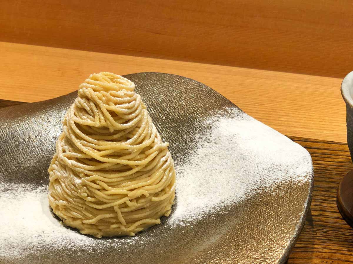 完成したモンブラン