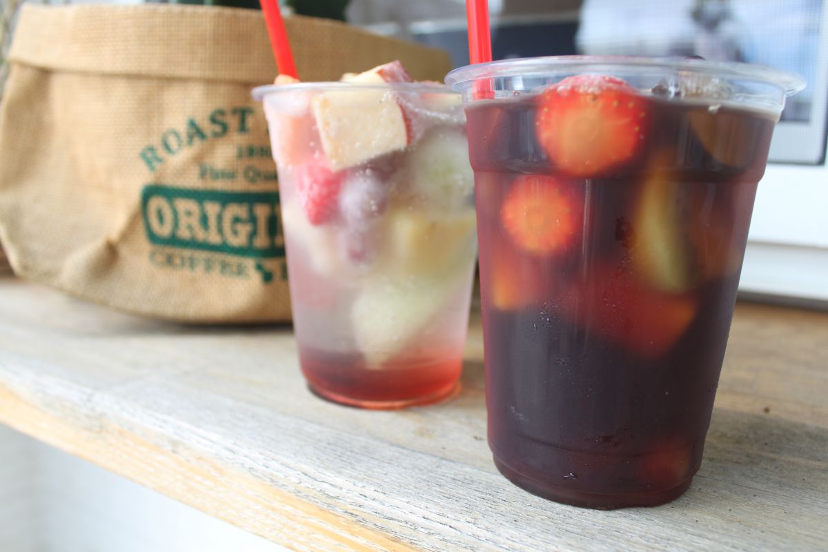 フローズンフルーツのドリンク 各500円