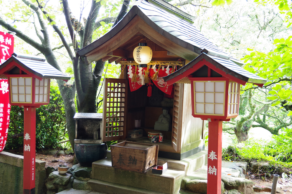 （左上：七福神社・左下：薬師神社・右上：不動神社・右下：万地蔵尊）