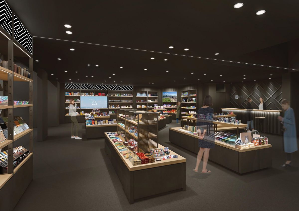 SHIBUYA SKY 46階スーベニアショップイメージ （C）渋谷スクランブルスクエア