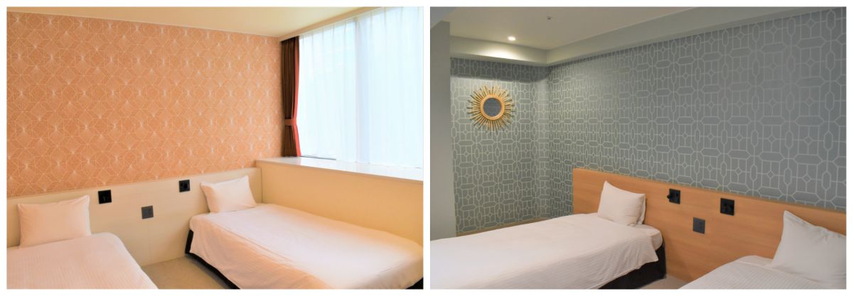 コンフォートツイン（トイレ、洗面台、シャワー付）1泊1室8650円～