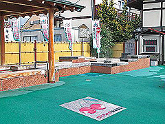 さくらんぼ東根温泉のポケットパークにある足湯