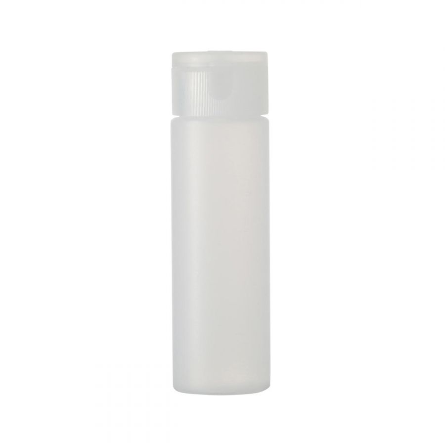 出典：muji.net　無印良品 ポリエチレン小分けボトルワンタッチキャップ・50ml 90円（税込）