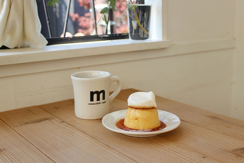 まめプリン(クリームのせ) 500円