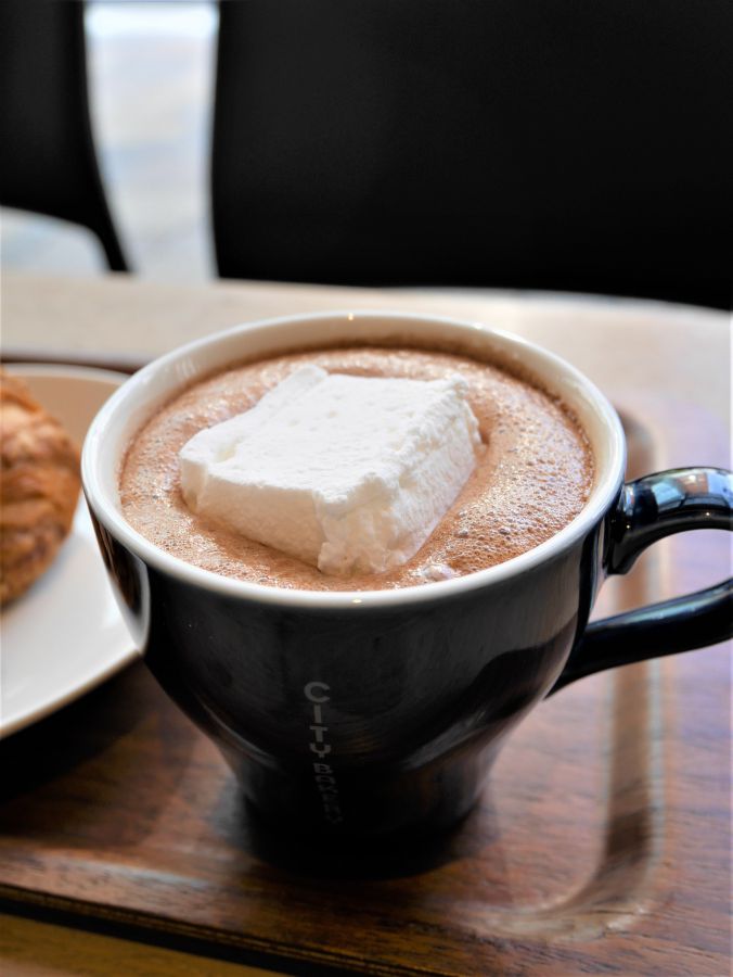 ホットチョコレート650円　マシュマロ追加＋100円