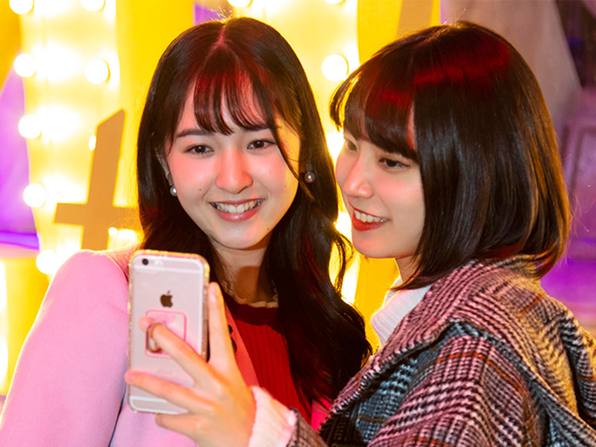 お台場「ヴィーナスフォート」噴水広場で自撮り