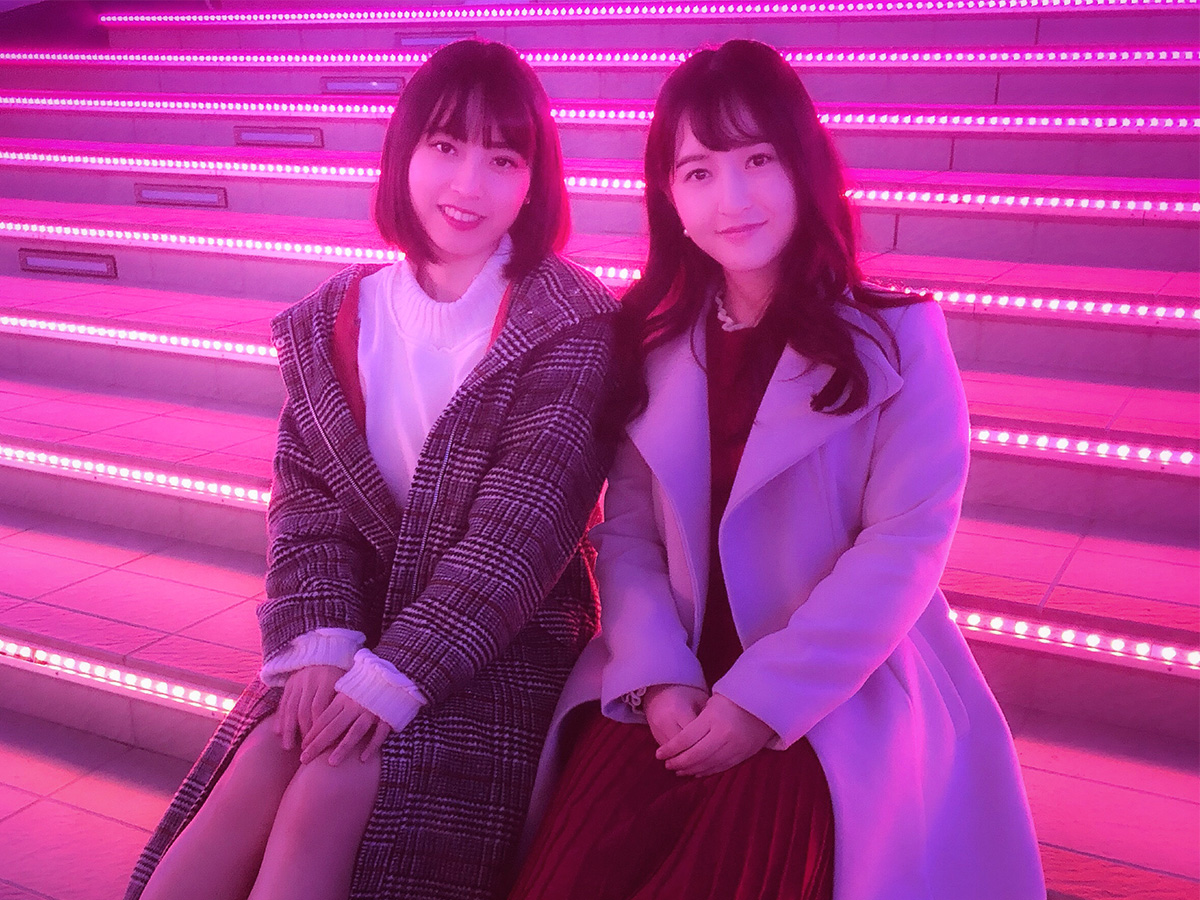 「フェスティバル広場大階段」イルミネーション撮影