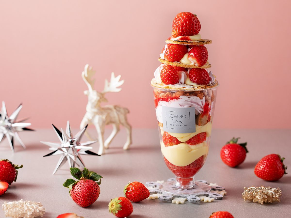 1年中いちご狩りができる、いちごのテーマパークでクリスマス限定スイーツが登場