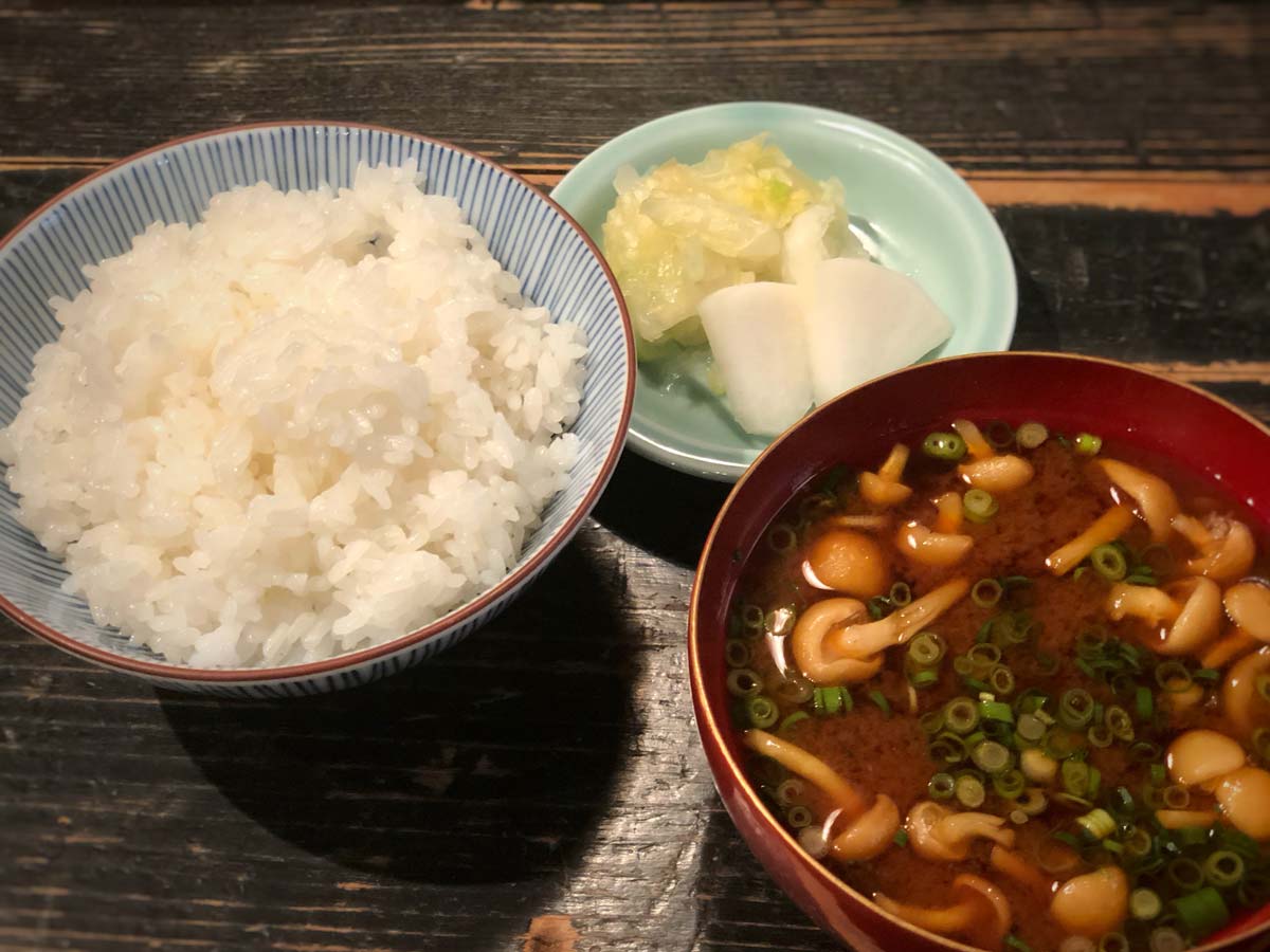 ランチの定食セット