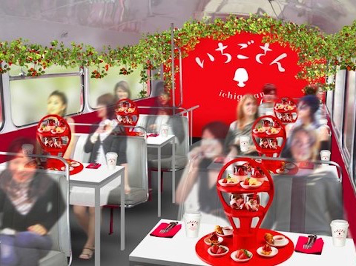 東京の新名所を巡りながらいちご狩り＆アフタヌーンティー?!「いちごさんバス」でプレミアム体験