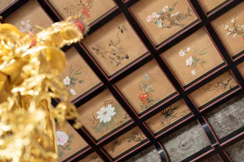 光照院 本堂 花天井
