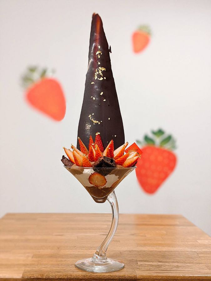 いちごのショコラパフェ 1650円